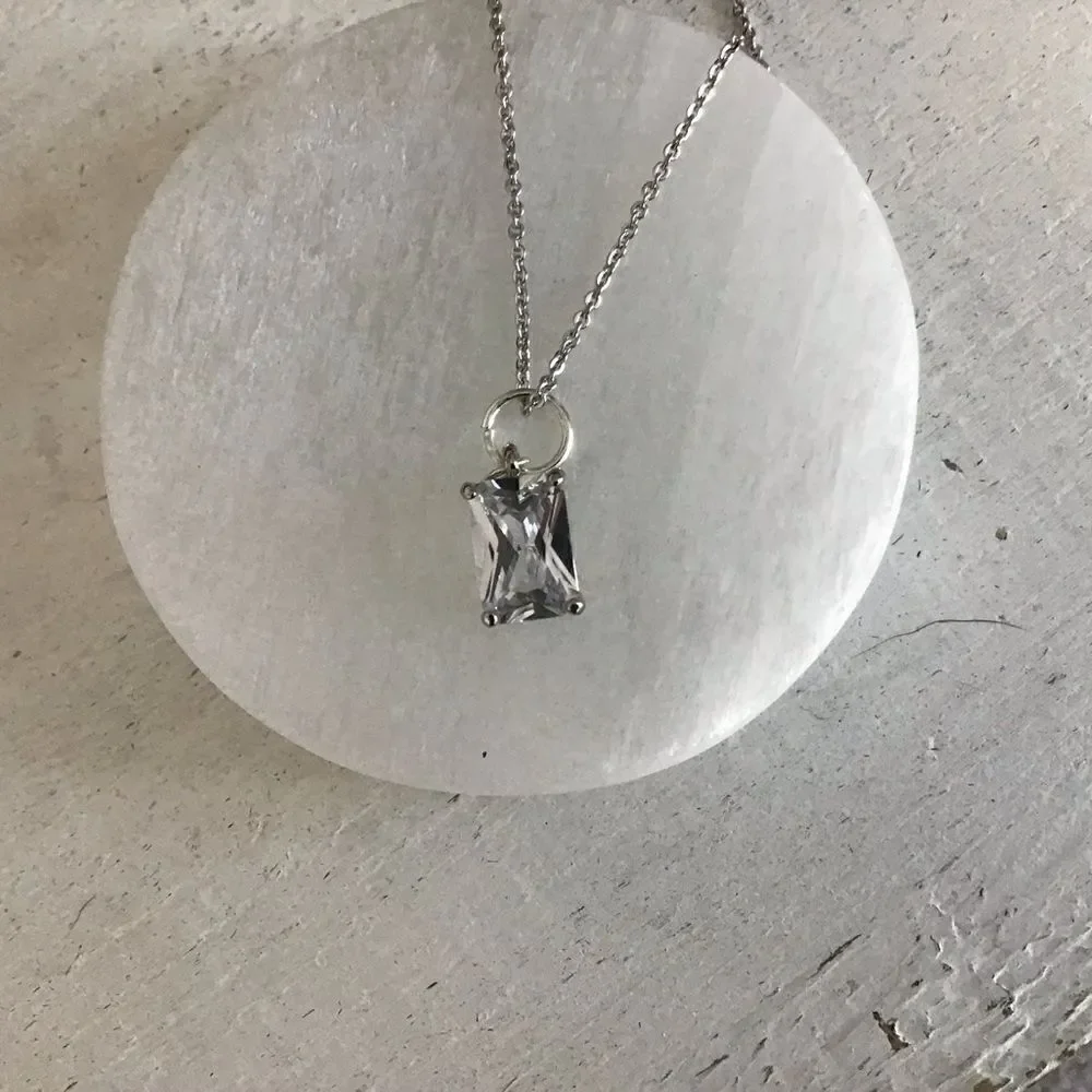 Swarovski Crystal Baguette Necklace